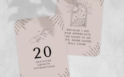 Gratitude Growth Affirmation Cards