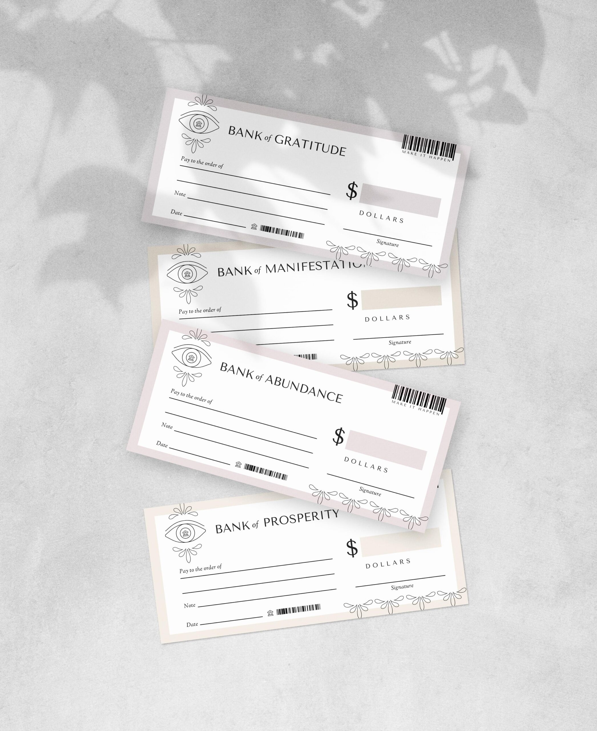 Manifestation cheques