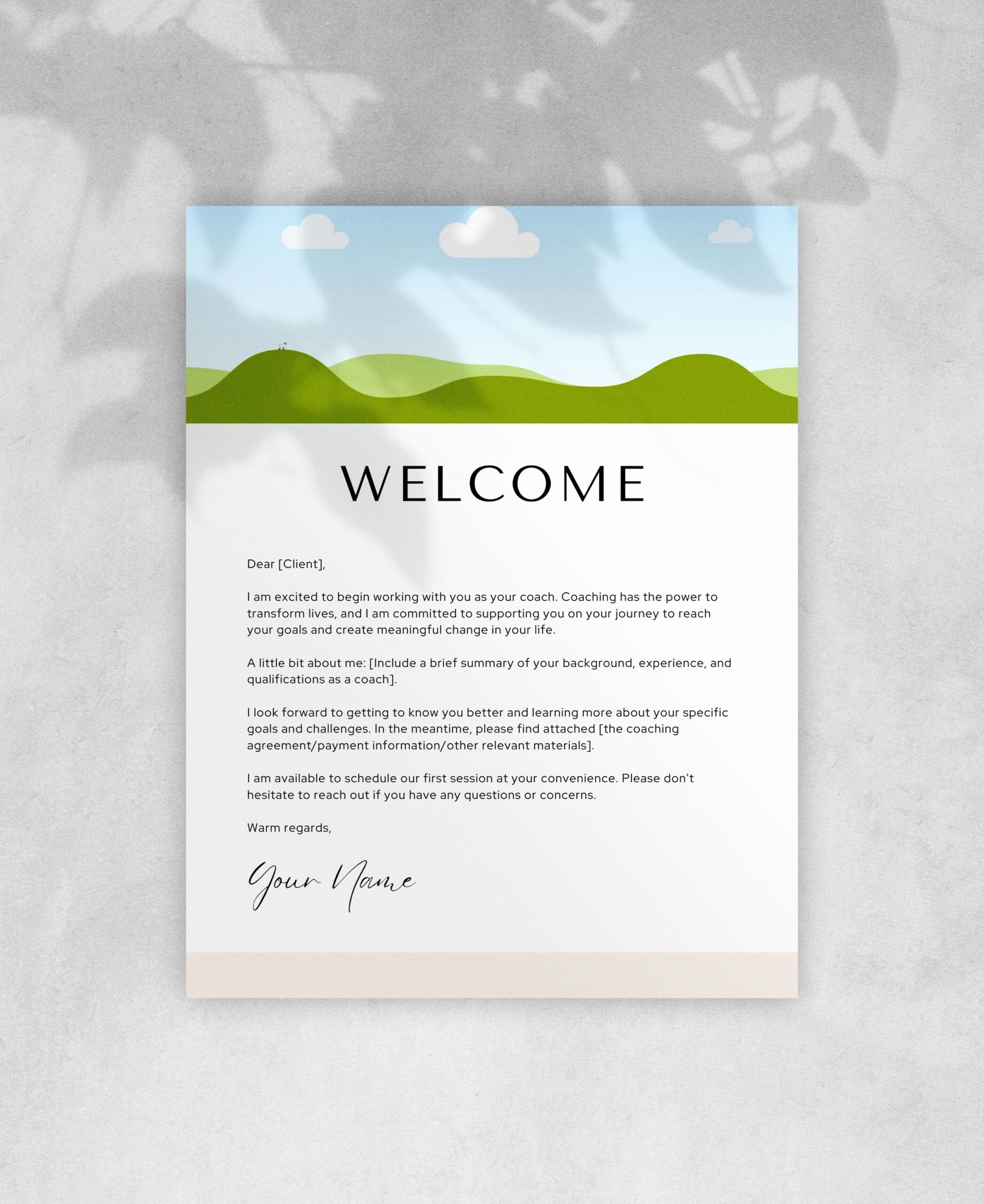 welcomeletter