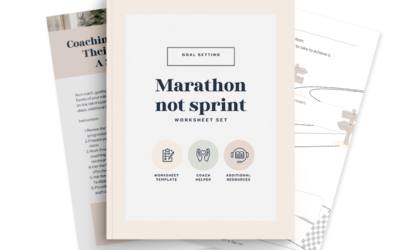 Marathon not Sprint Worksheet Set