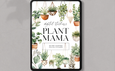 Plant Mama Digital Stickers