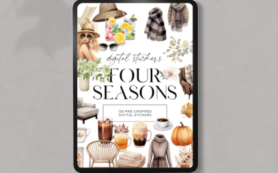 Seasonal Digital Stickers