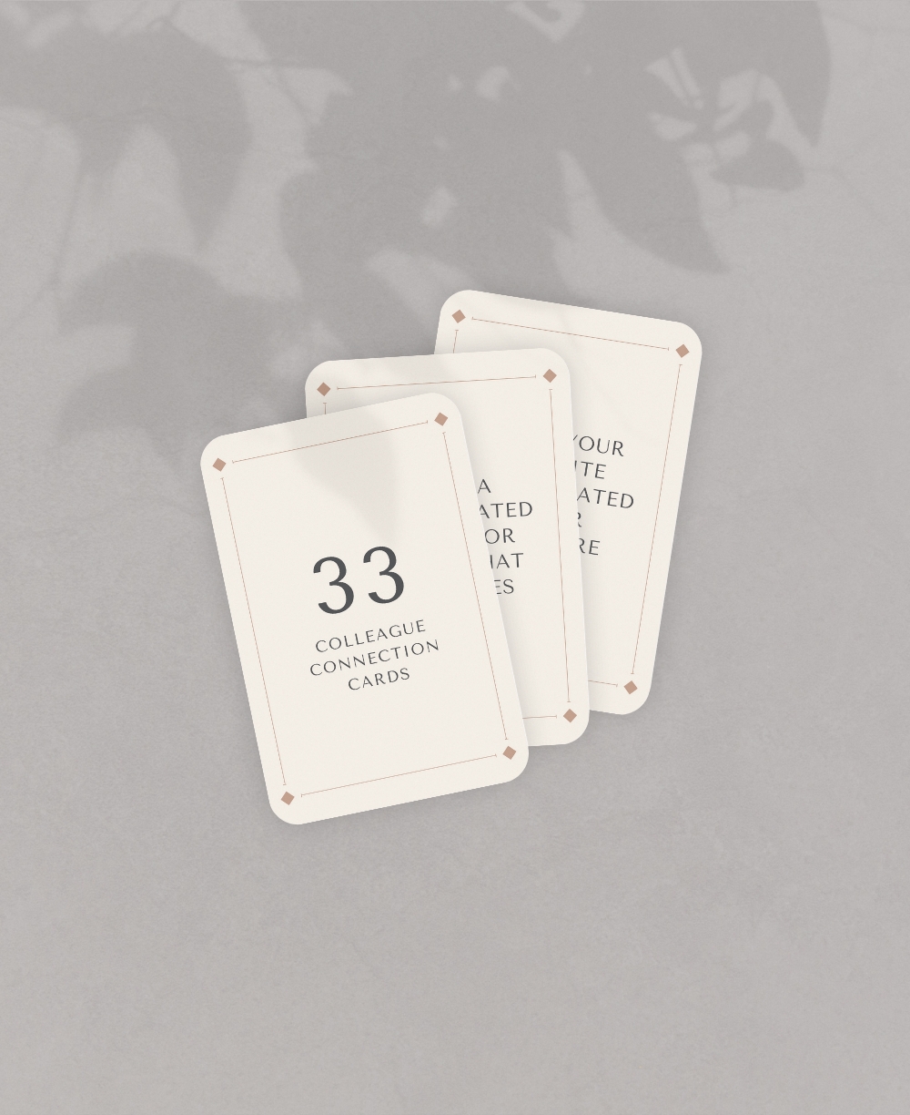 Colleague Connection Cards Mock Ups