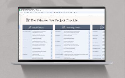 New Project Google Sheet