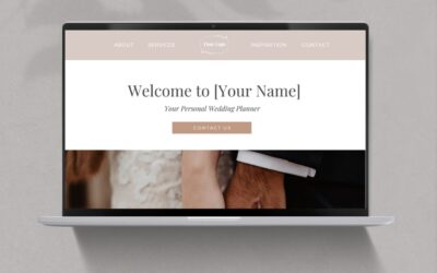 Wedding Planner Canva Website