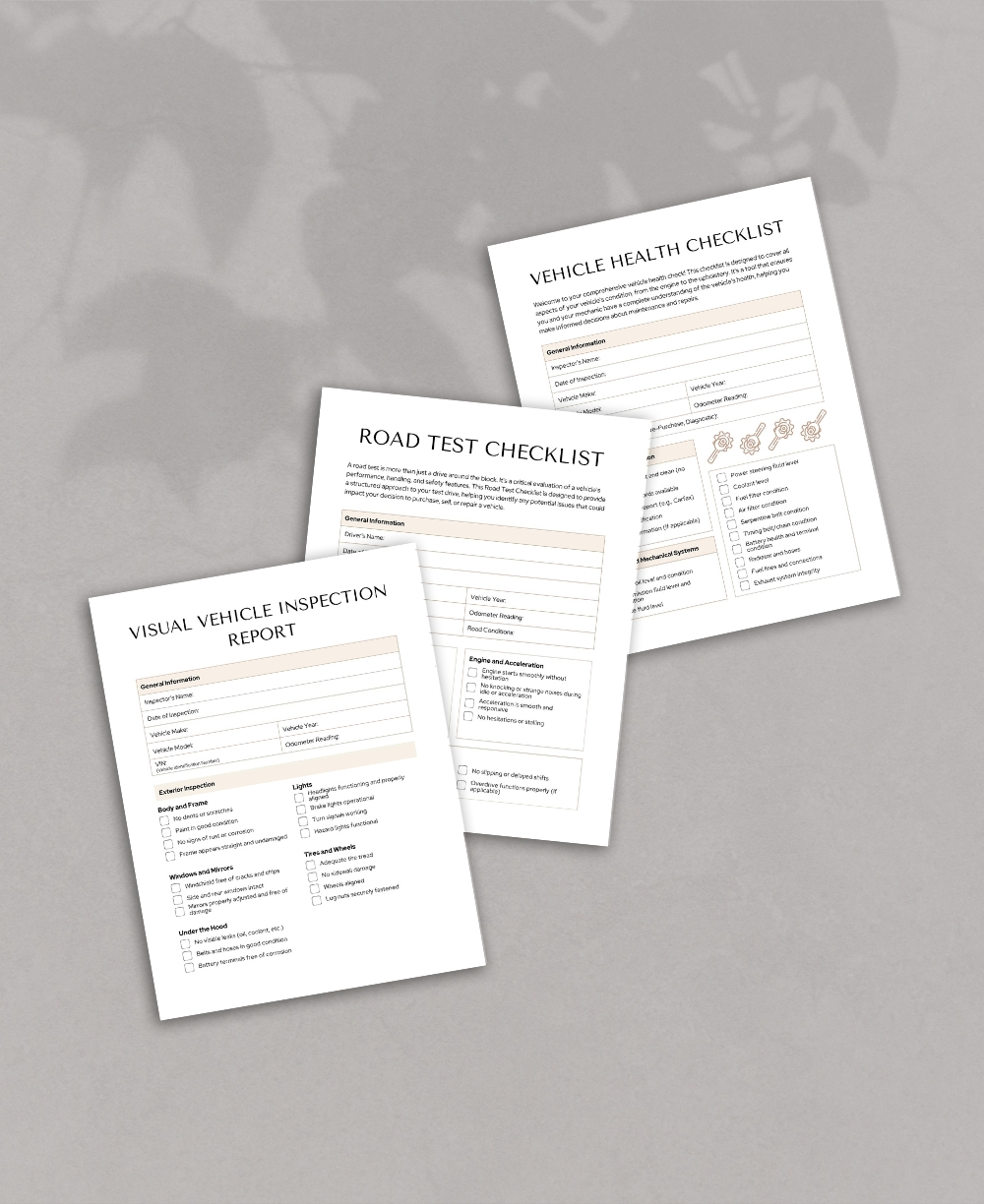 Checklists For Cars Mock Up