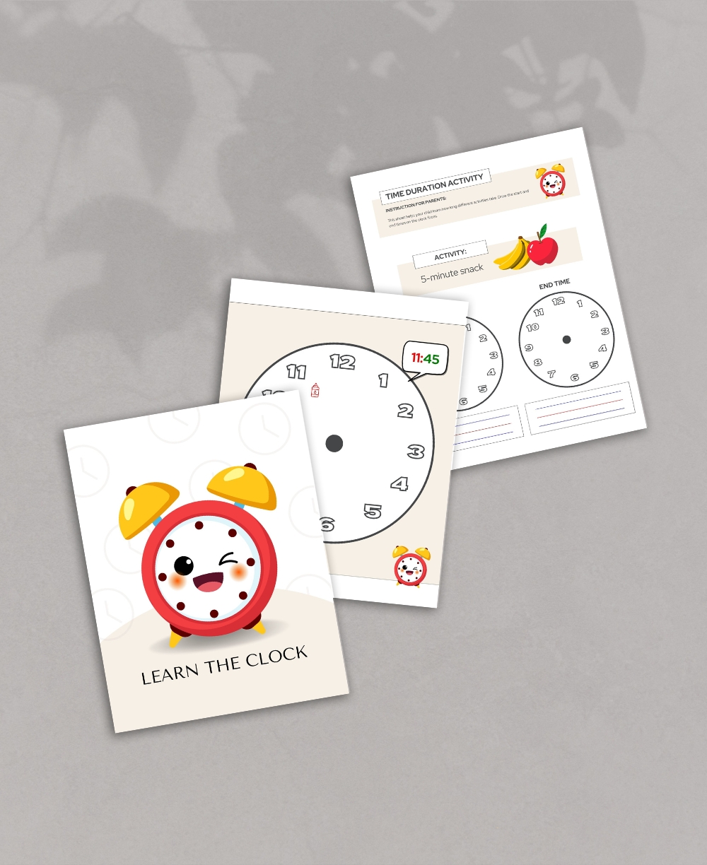 Learn the Clock Mock Up