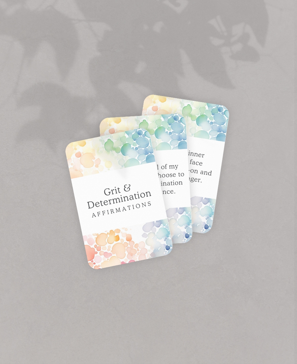 Grit and Determination Affirmations Mock Ups