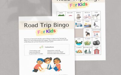 Road Trip Bingo Kids