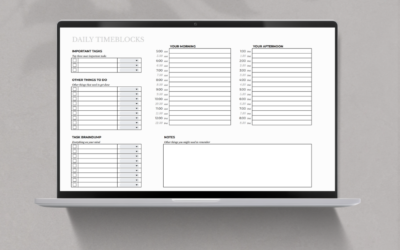 Timeblock Sheet