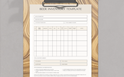 Beer Inventory Template