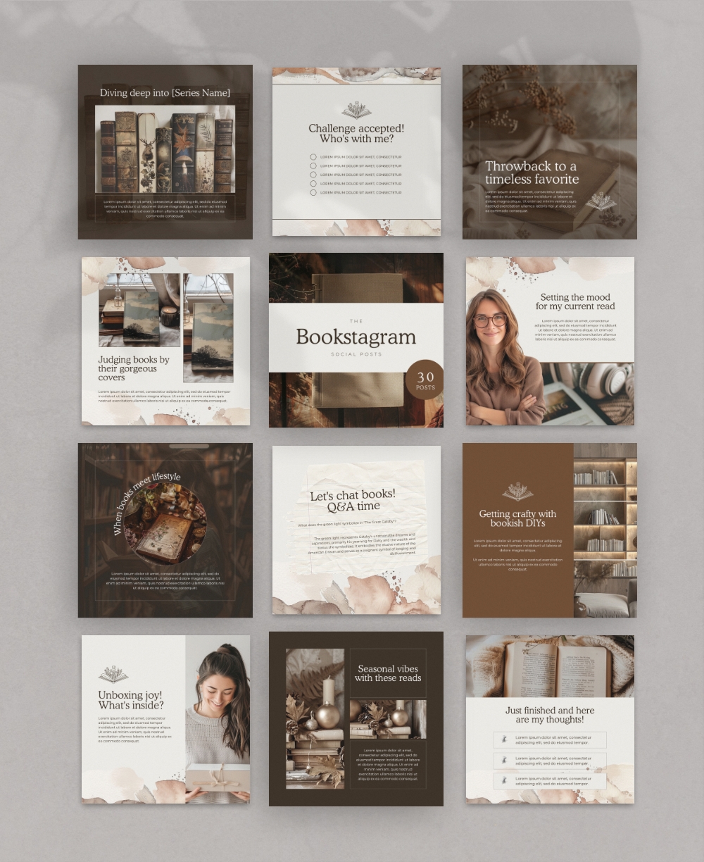 Bookstagram Posts Mock Up