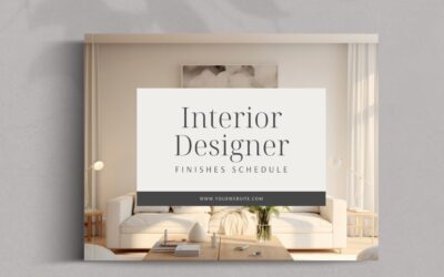 Interior Design Finishes Schedule
