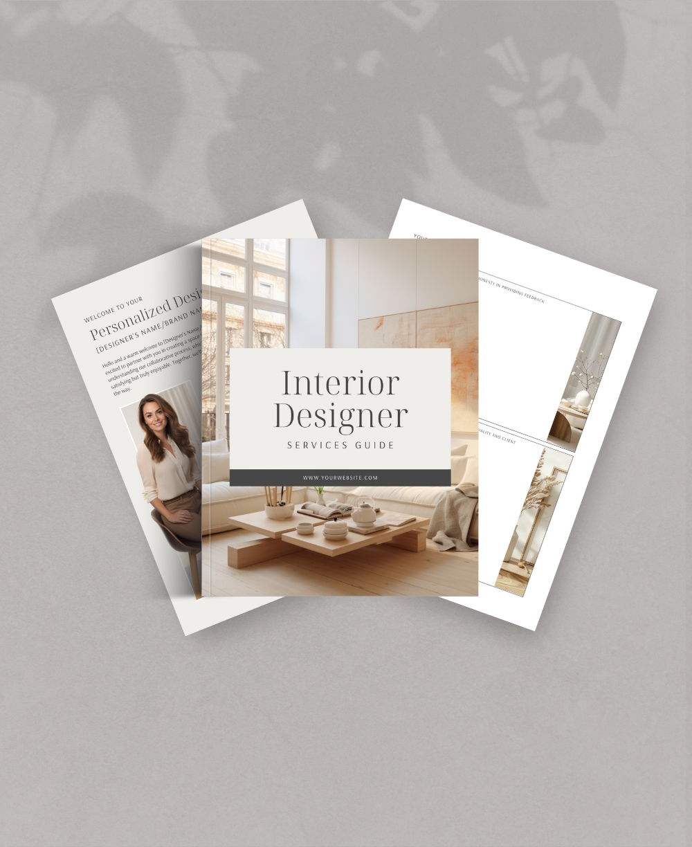 Interior Designer Services Guide Mock Ups