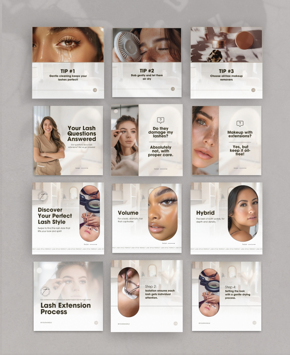 Lash Instagram Carousel Mock Up