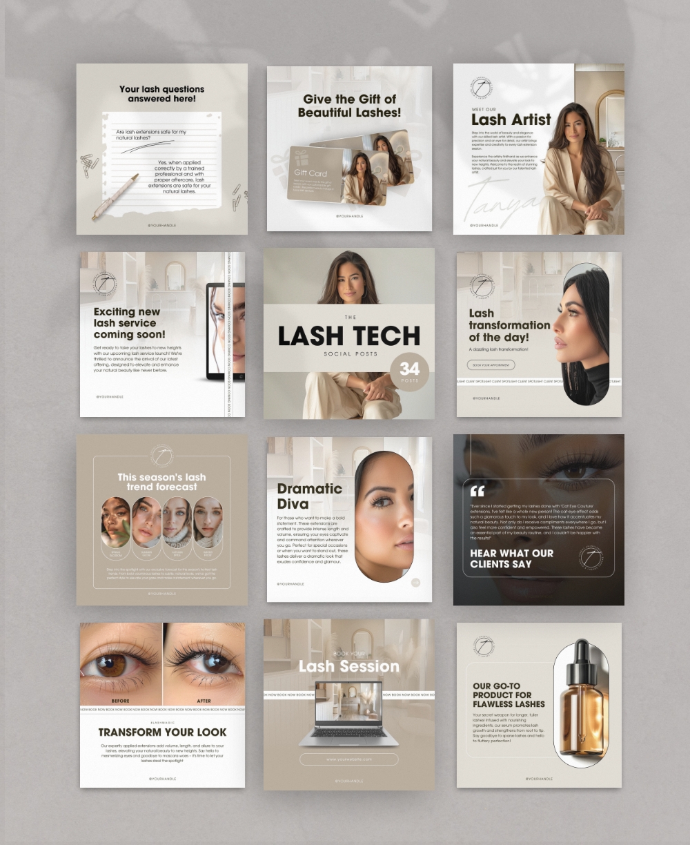 Lash Instagram Instagram Posts Mock Up