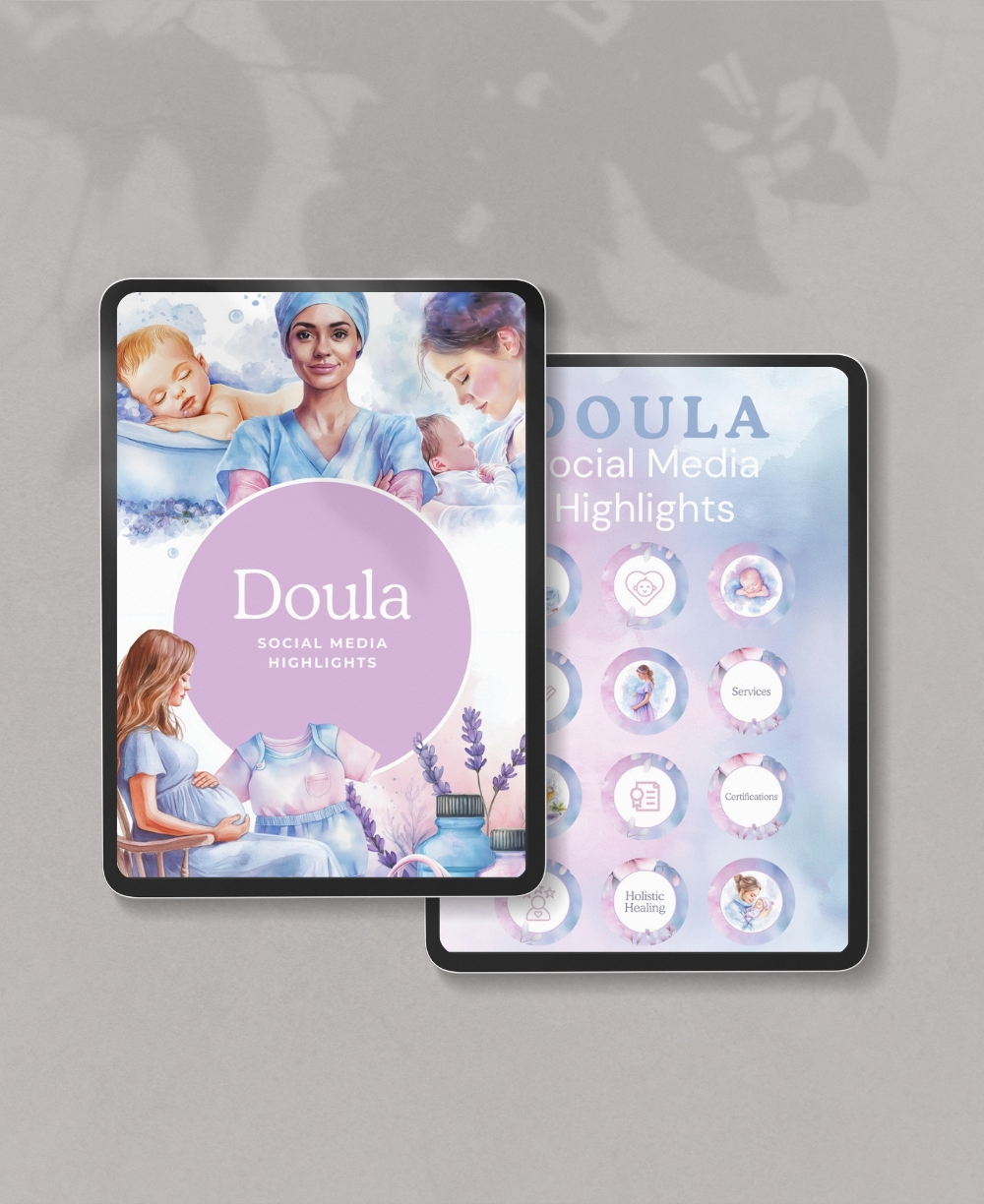 Doula Highlight Covers Mock Ups
