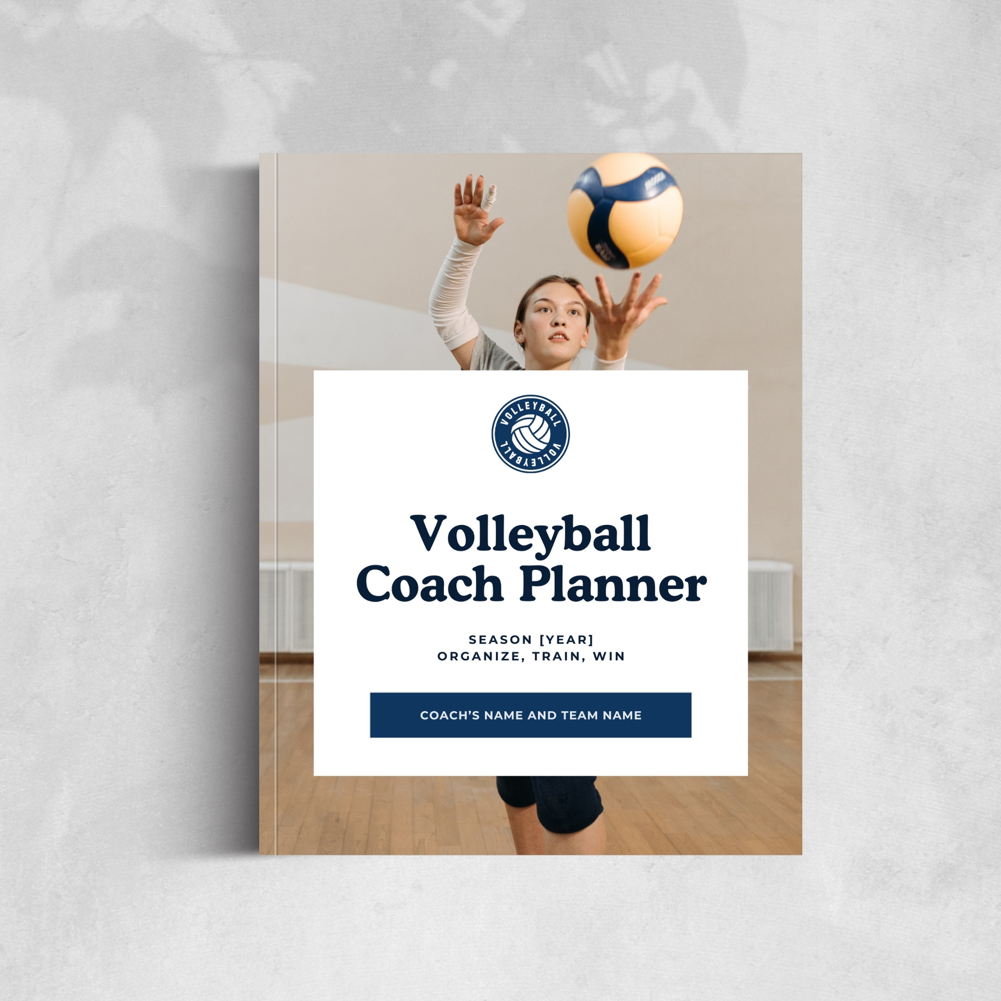Volleyball Coach Planner Printable Mock Up