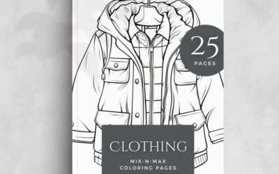 Clothing Coloring Book
