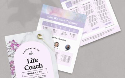 Editable Life Coach Brochure Template