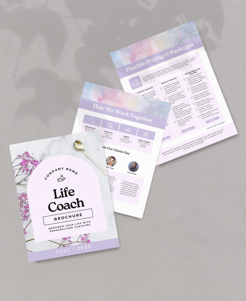 Life Coach Brochure Mock Up