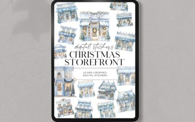 Christmas Storefront Digital Stickers
