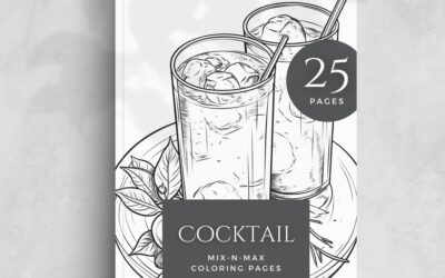 Cocktail Coloring Pages