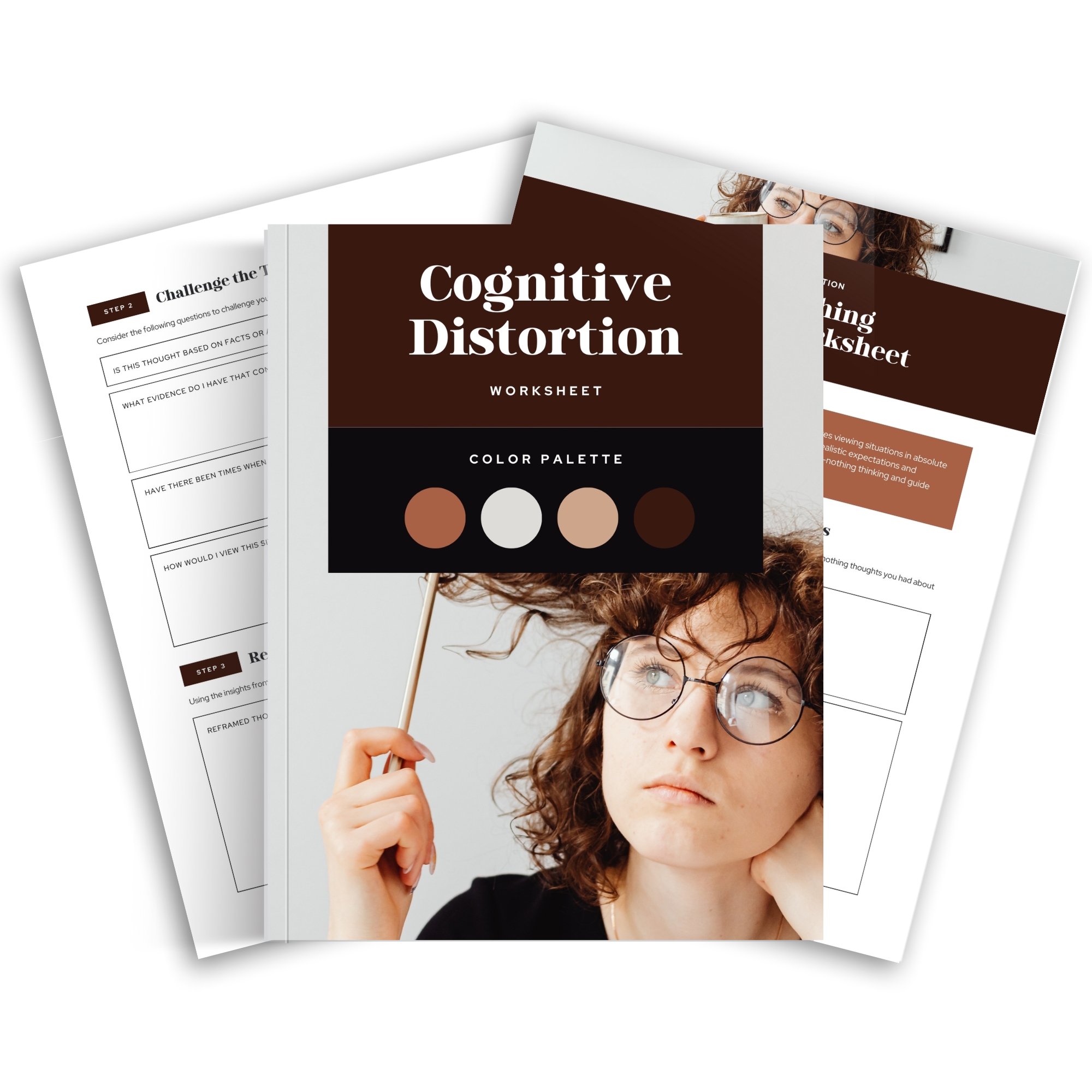 Cognitive Distortion Worksheets Mock Up