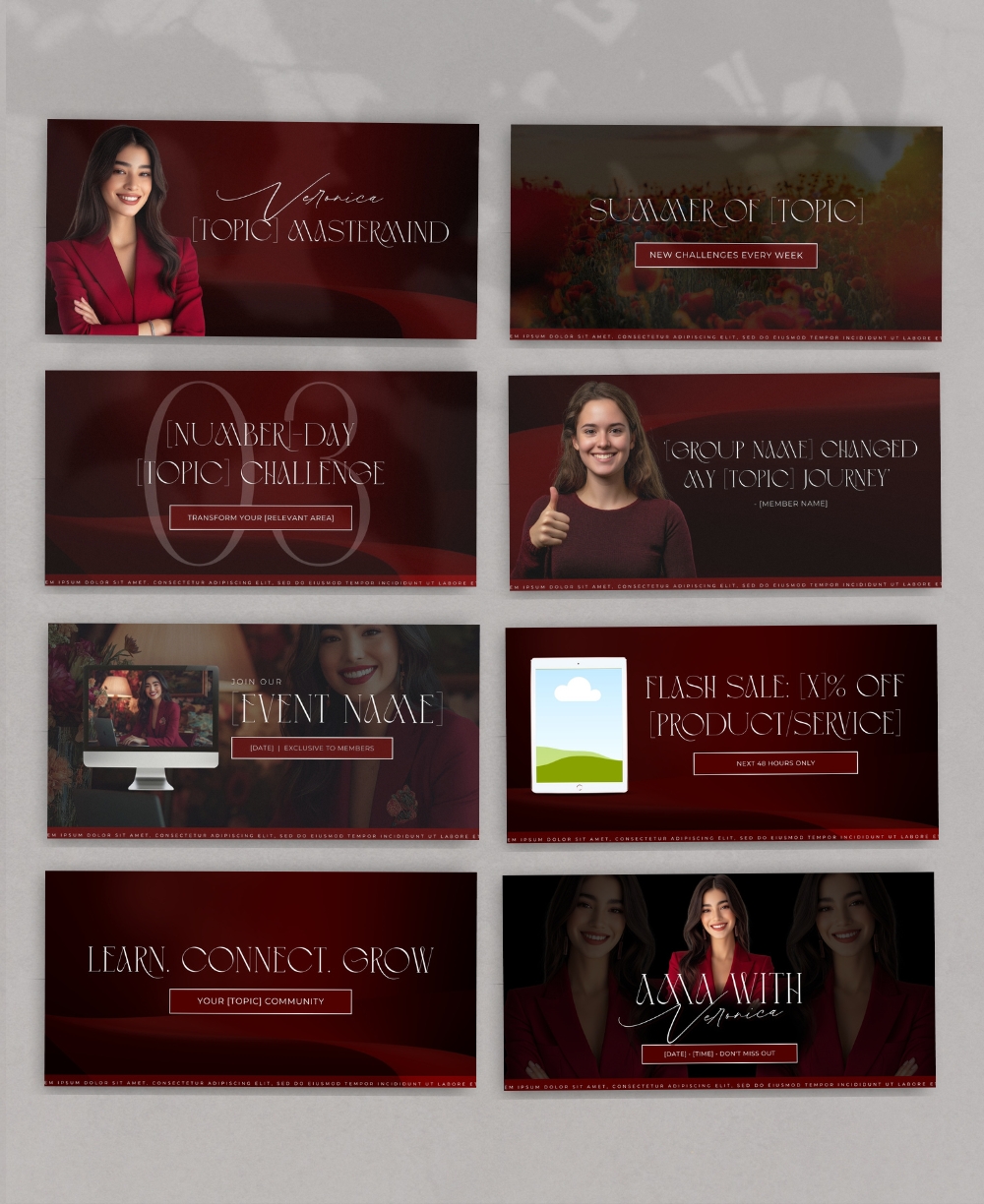 Facebook Group Banner Template Mock Up