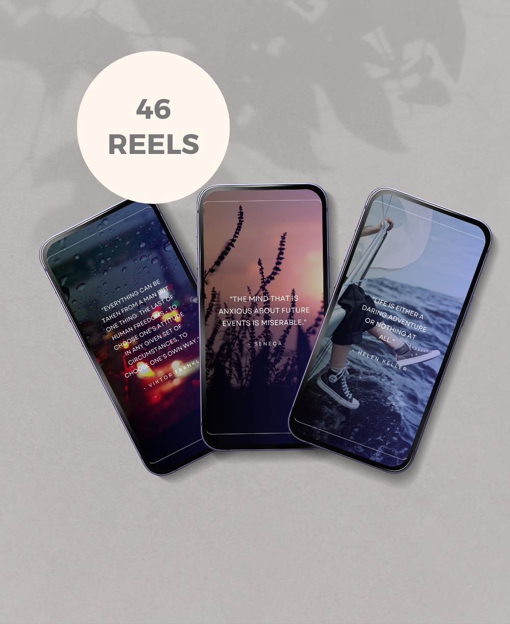 Faceless Reels With Quotes Mock Up