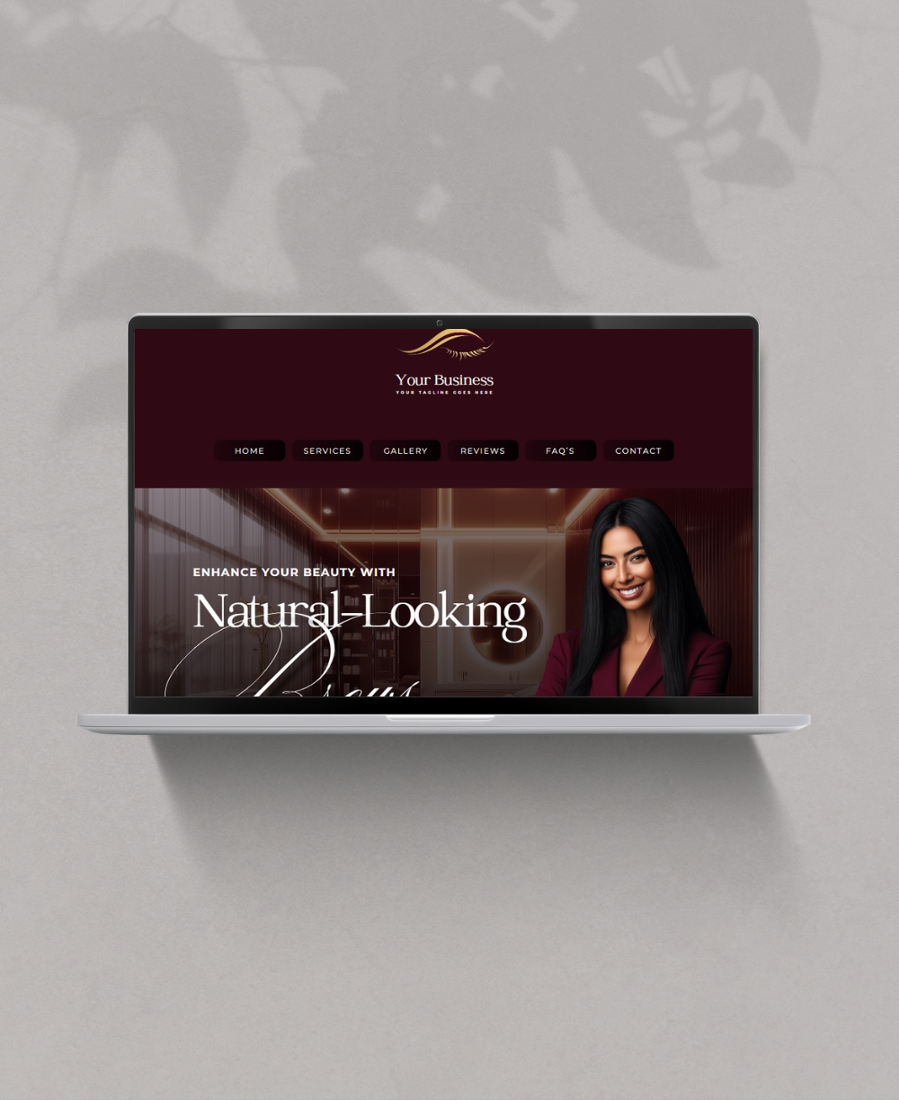 Microblading website Mock Up