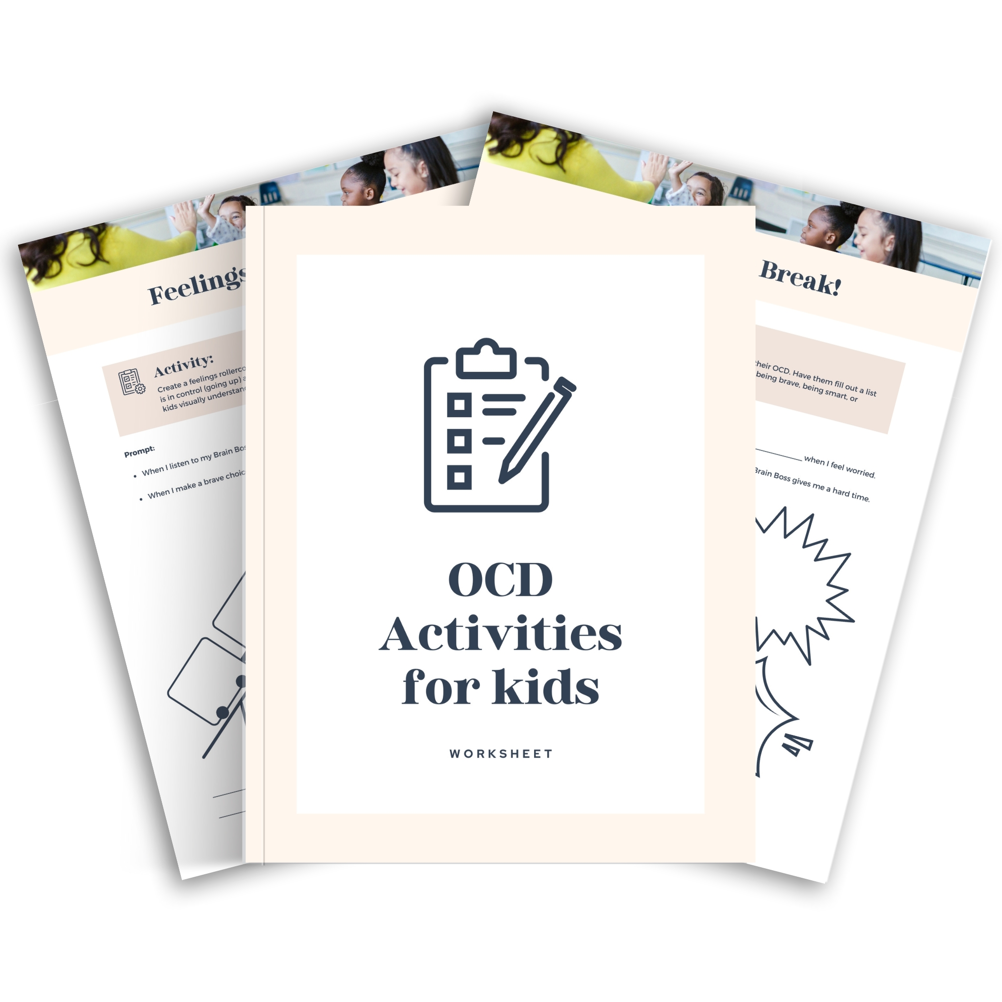 OCD Worksheet for Kids Mock Up