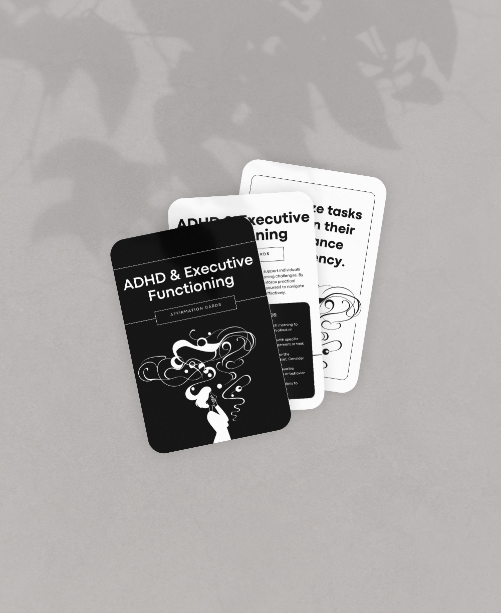 Positive Affirmation Cards For ADHD Mock Ups