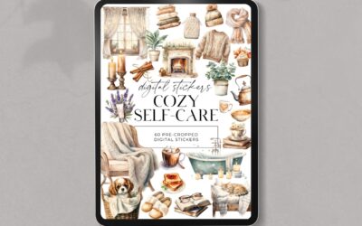 Cozy Self Care Digital Stickers