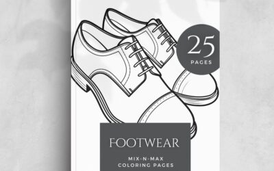 Footwear Coloring Book