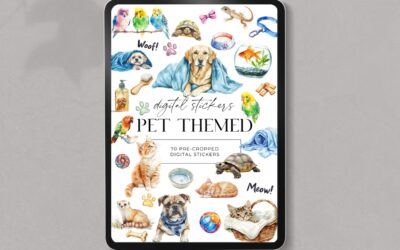 Pet Themed Digital Stickers