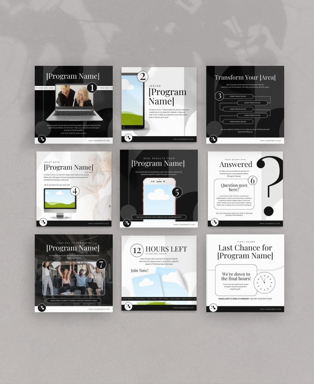 Instagram Template Countdown Mock Up