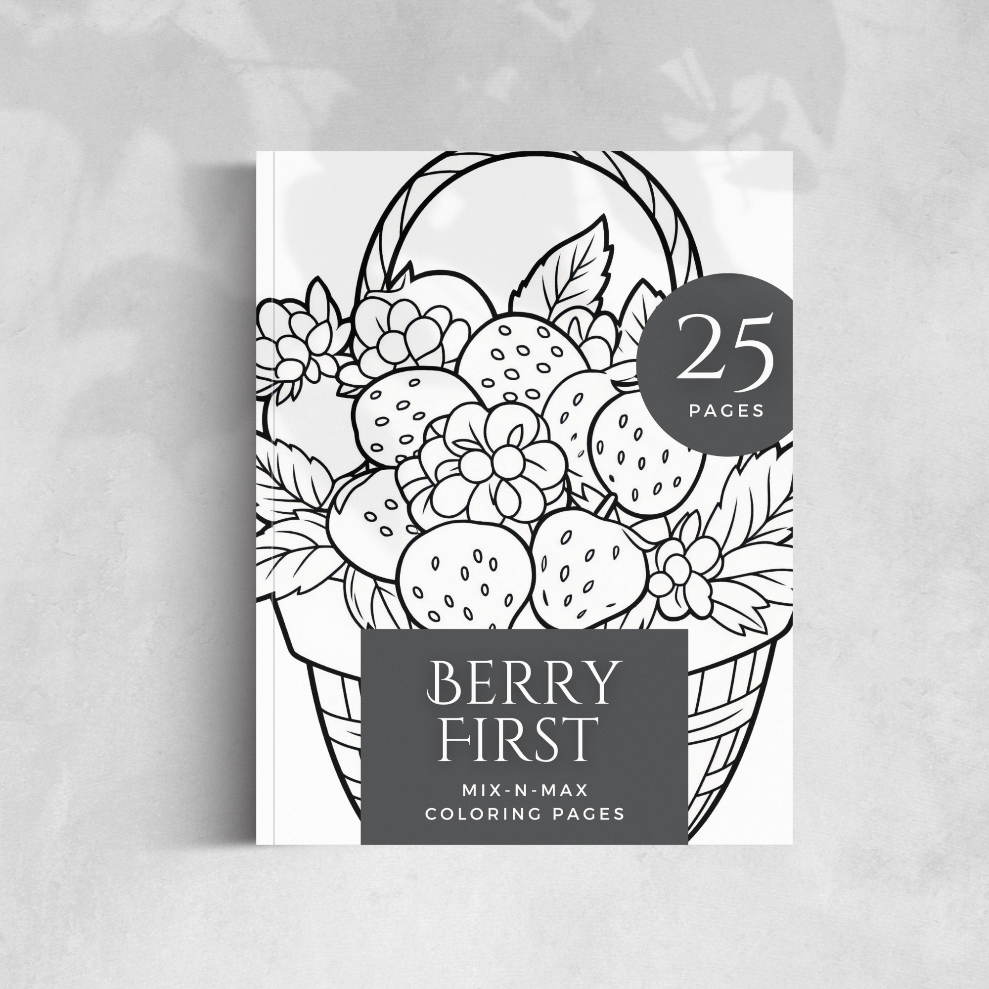 Berry First Coloring Book Mock up