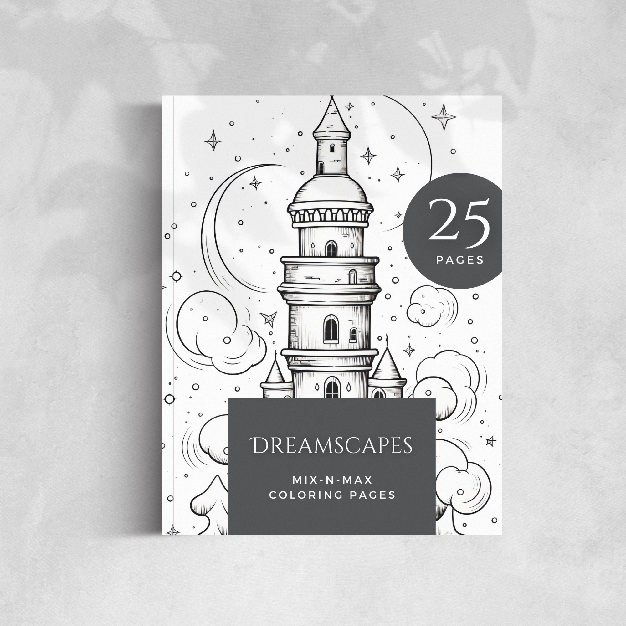 Dreamscapes Coloring Pages Mock up