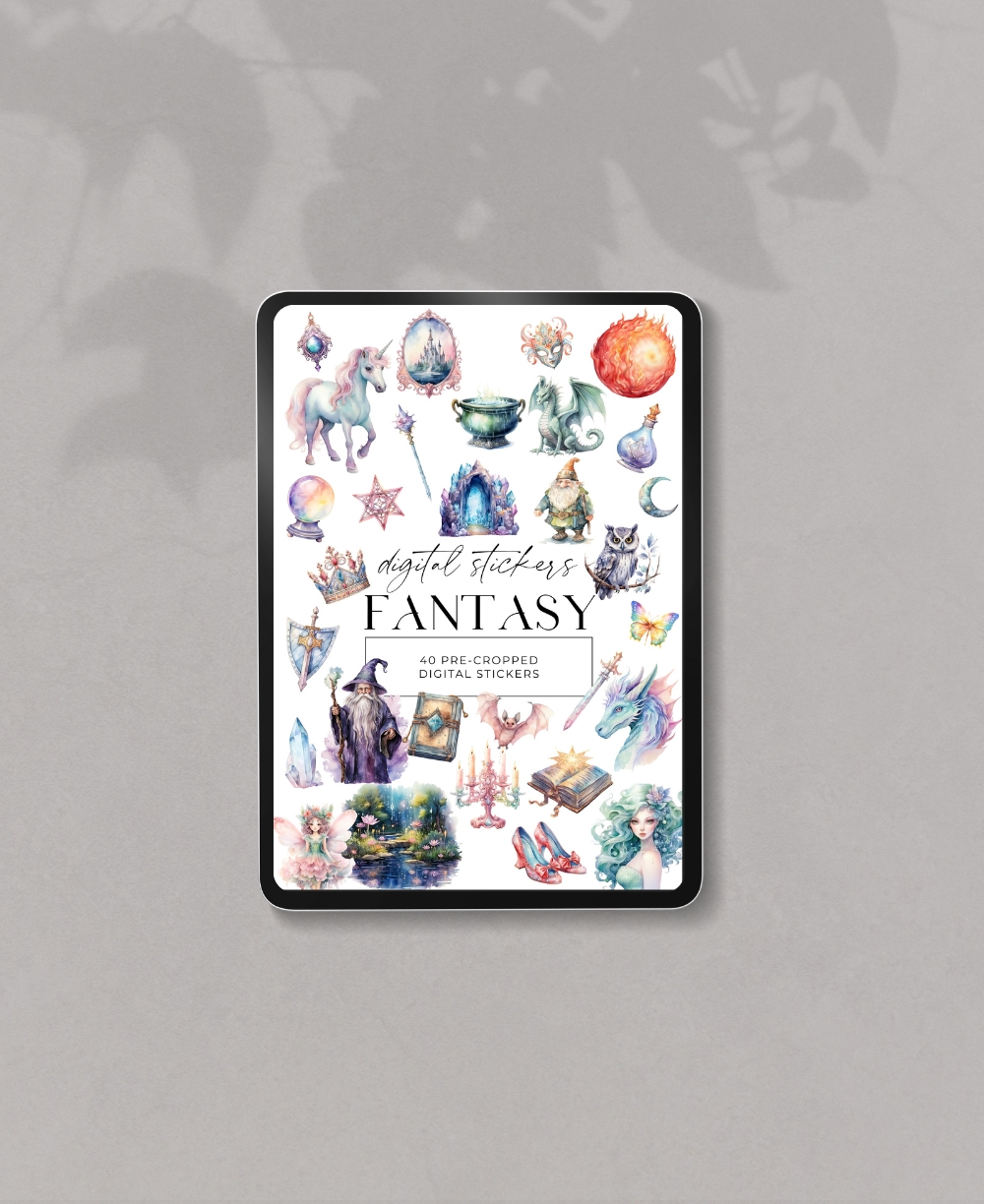 Fantasy DIGITAL STICKER Mock Ups