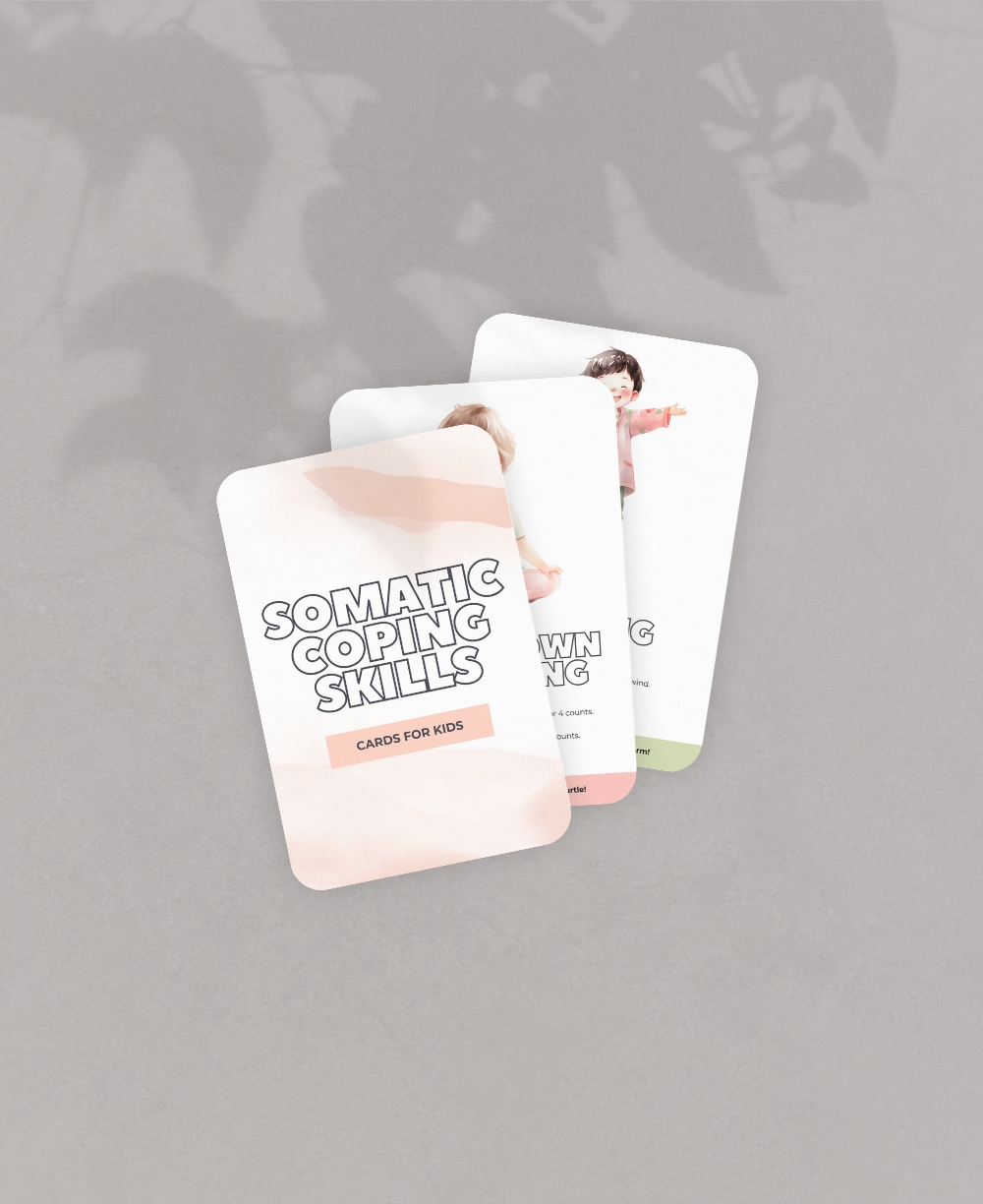 Somatic Coping Skills Cards Kids Mock Ups
