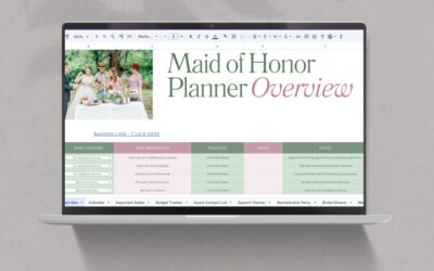 Maid Of Honor Planner