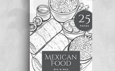 Mexican Food Coloring Book