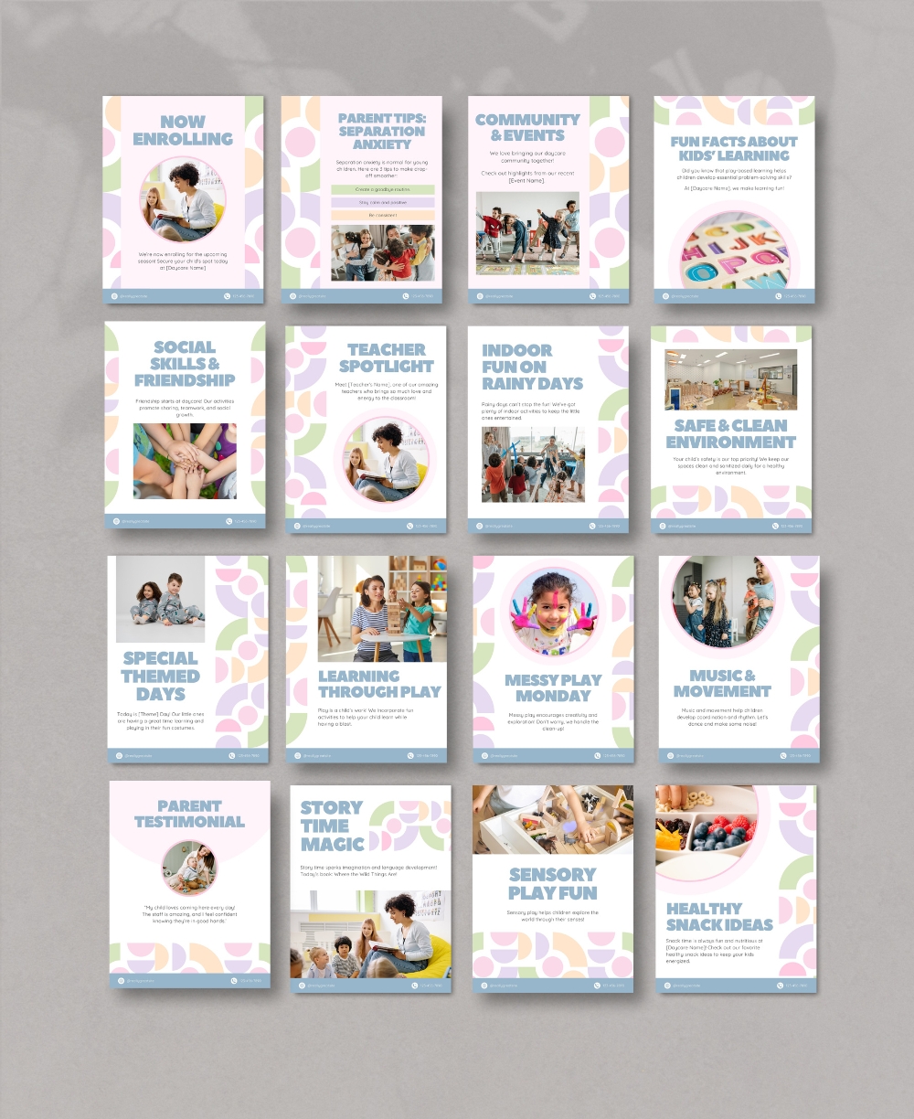 Daycare Instagram Posts Mock Up