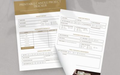 Printable Candle Project Tracker