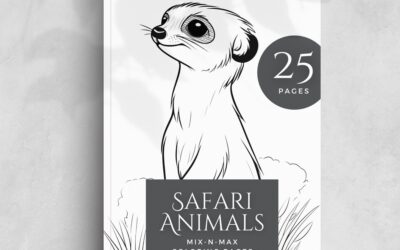Safari Animals Coloring Book
