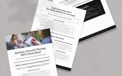 Solution Focused Therapy Cheat Sheet