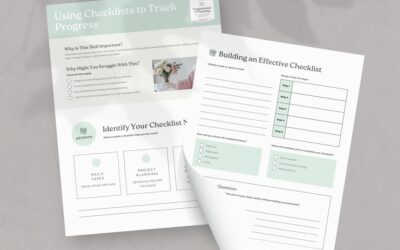 Using checklists to track progress – Executive Functioning Coaching