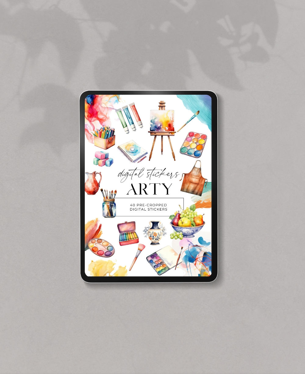 Digital Stickers Arty Mock Ups