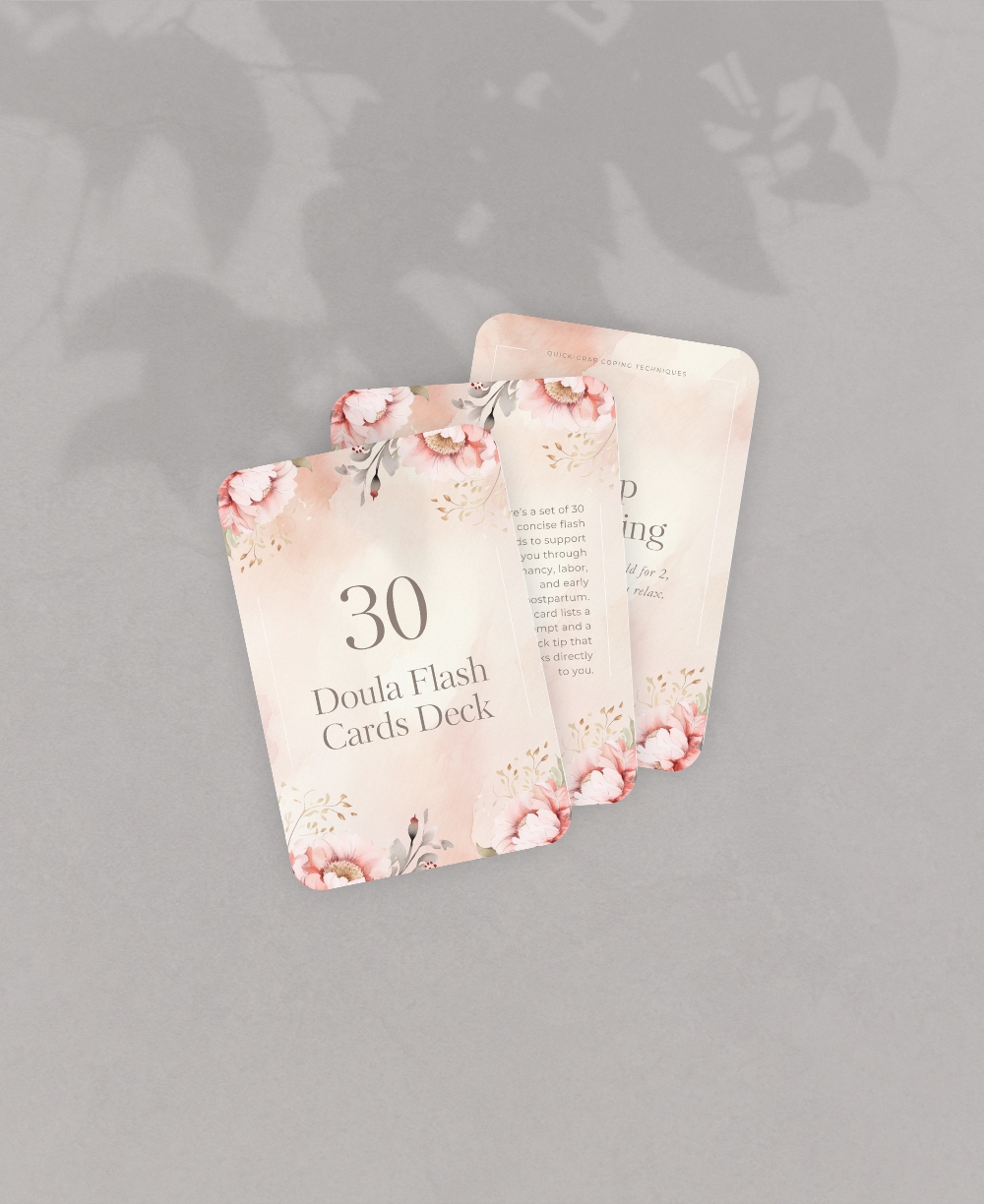 Doula Flashcards Mock Ups